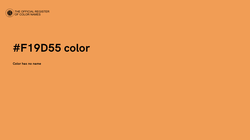#F19D55 color image