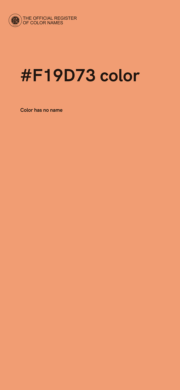 #F19D73 color image