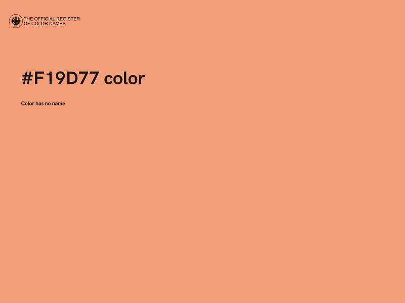 #F19D77 color image