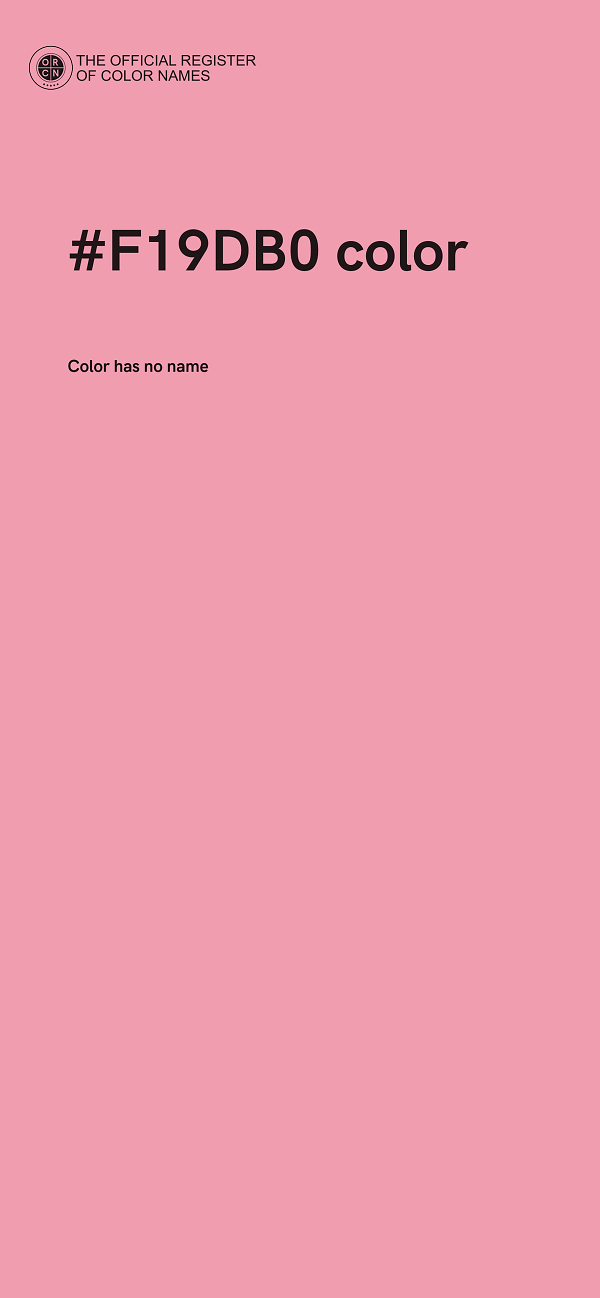 #F19DB0 color image