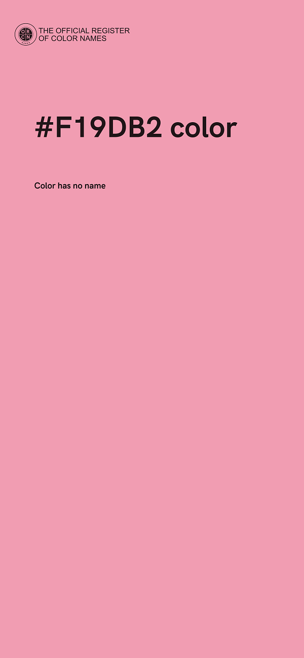 #F19DB2 color image