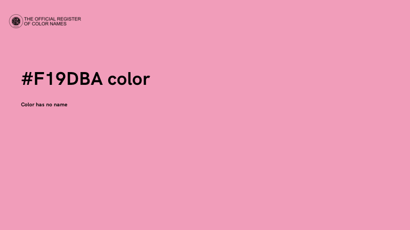 #F19DBA color image