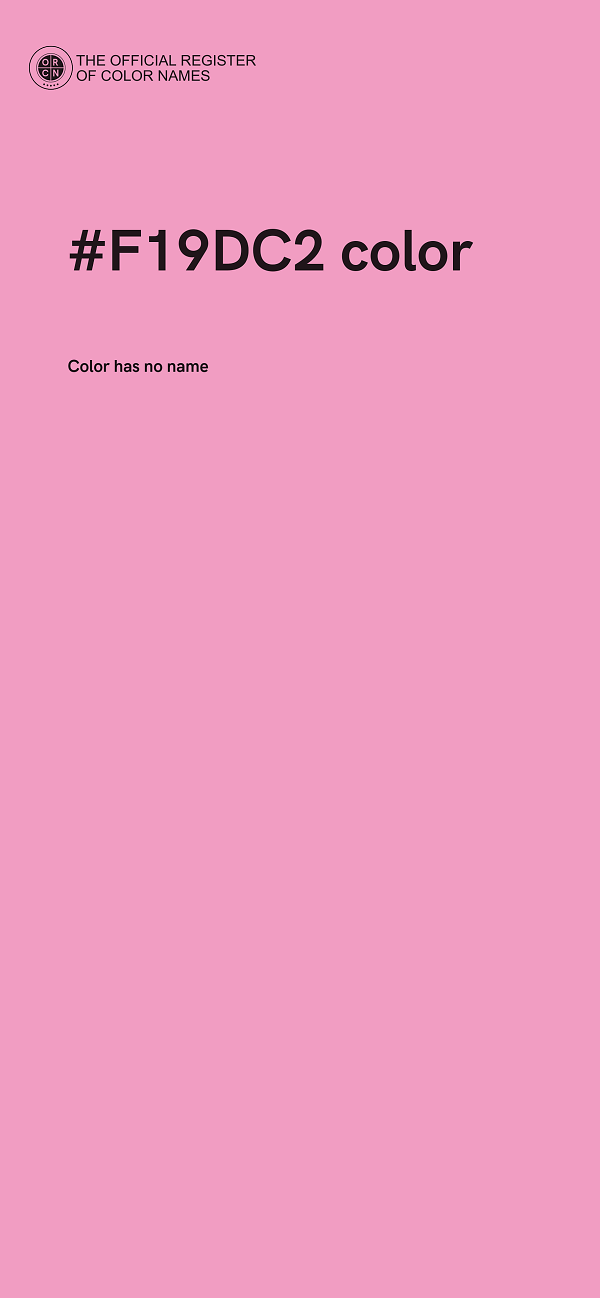 #F19DC2 color image