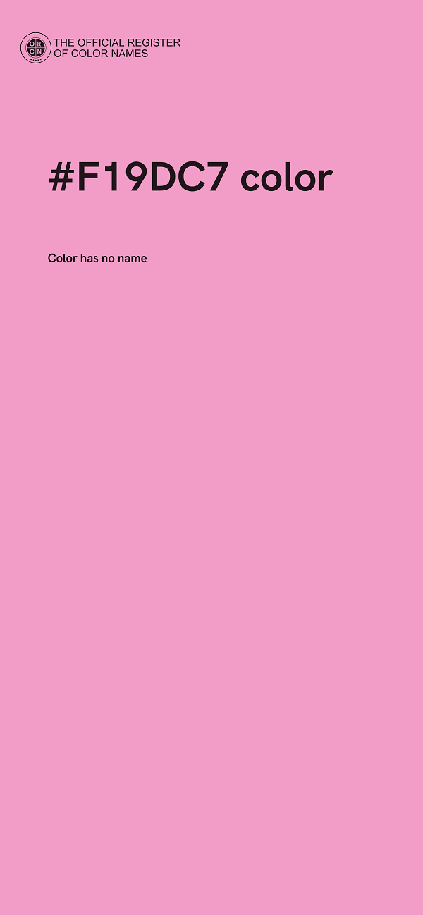 #F19DC7 color image