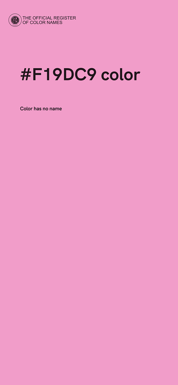 #F19DC9 color image
