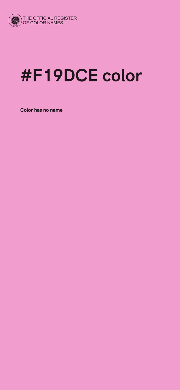 #F19DCE color image