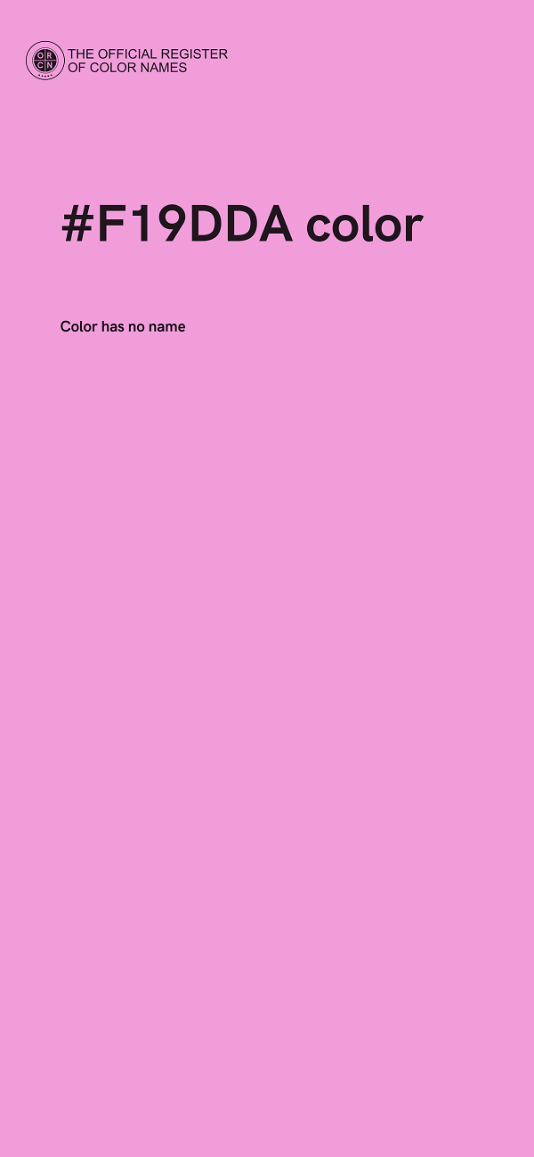 #F19DDA color image