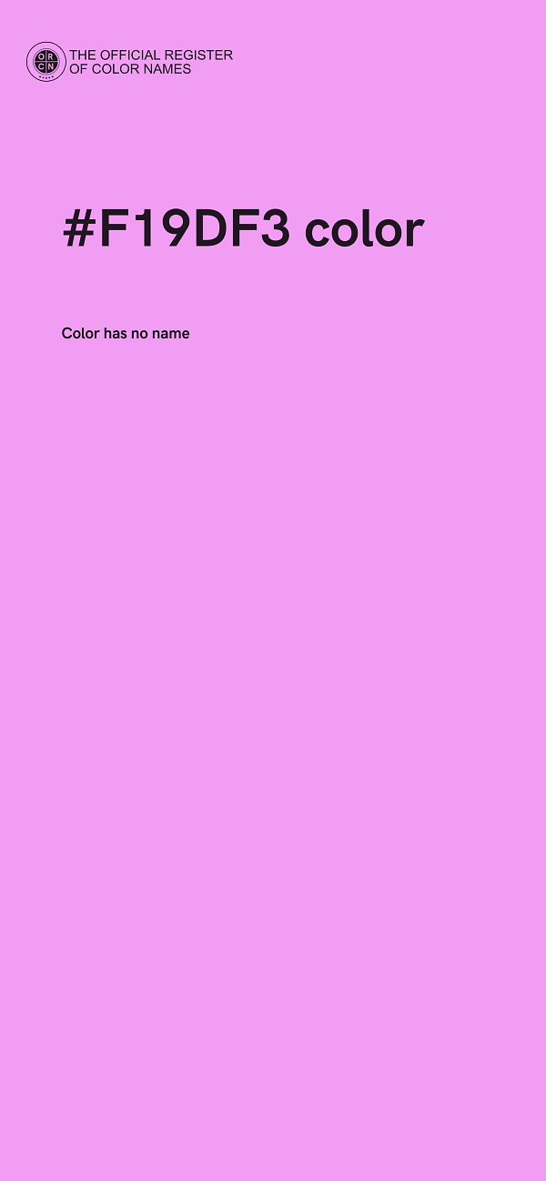#F19DF3 color image