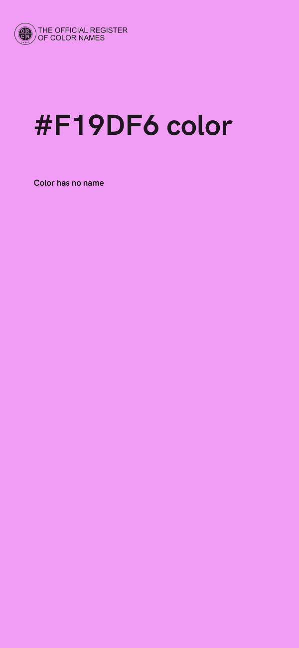 #F19DF6 color image