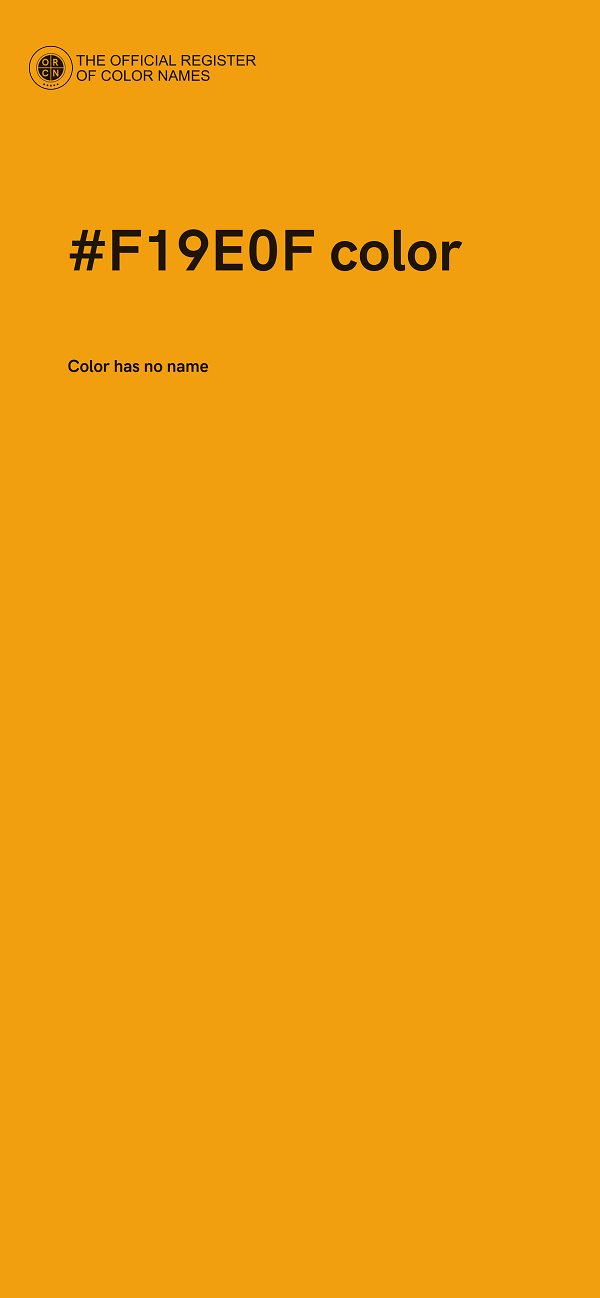 #F19E0F color image