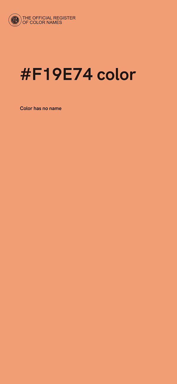#F19E74 color image