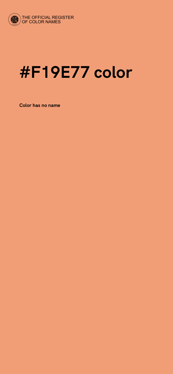 #F19E77 color image