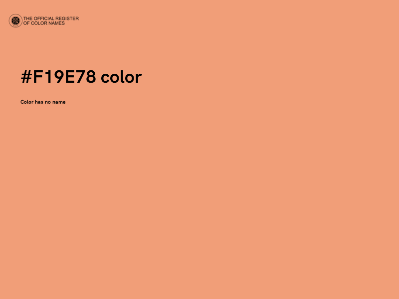 #F19E78 color image