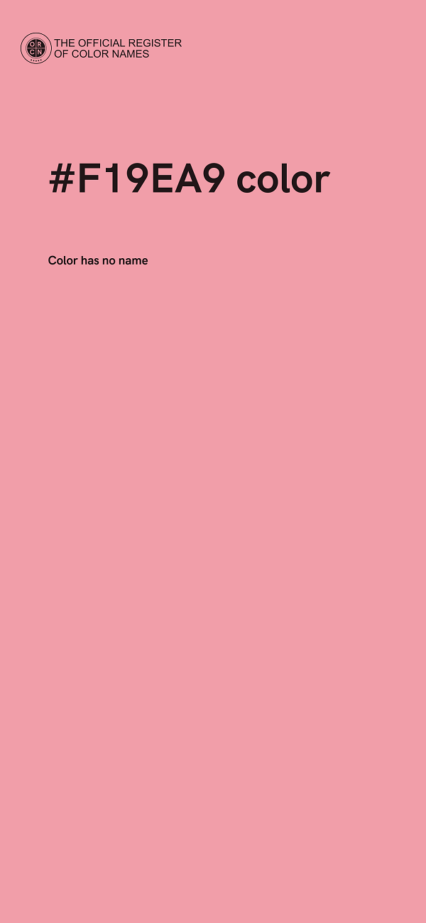 #F19EA9 color image