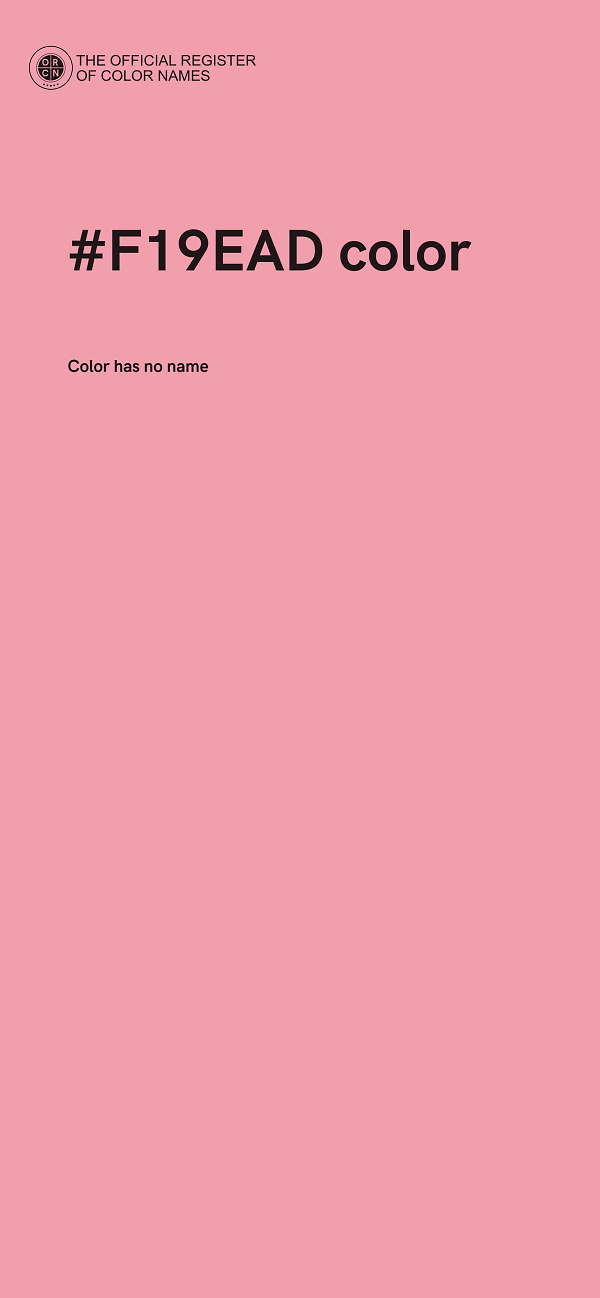 #F19EAD color image
