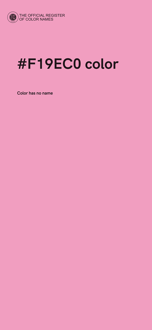 #F19EC0 color image