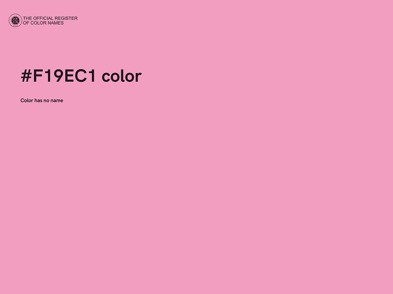 #F19EC1 color image