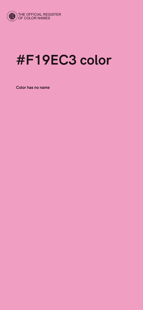 #F19EC3 color image