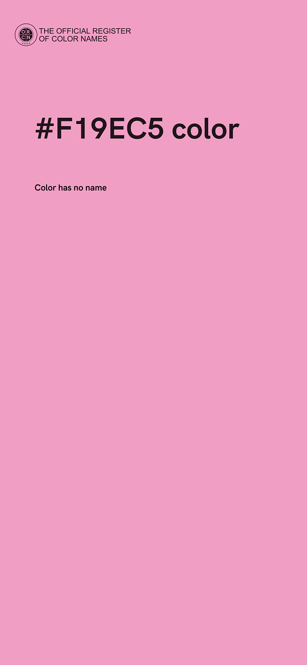 #F19EC5 color image