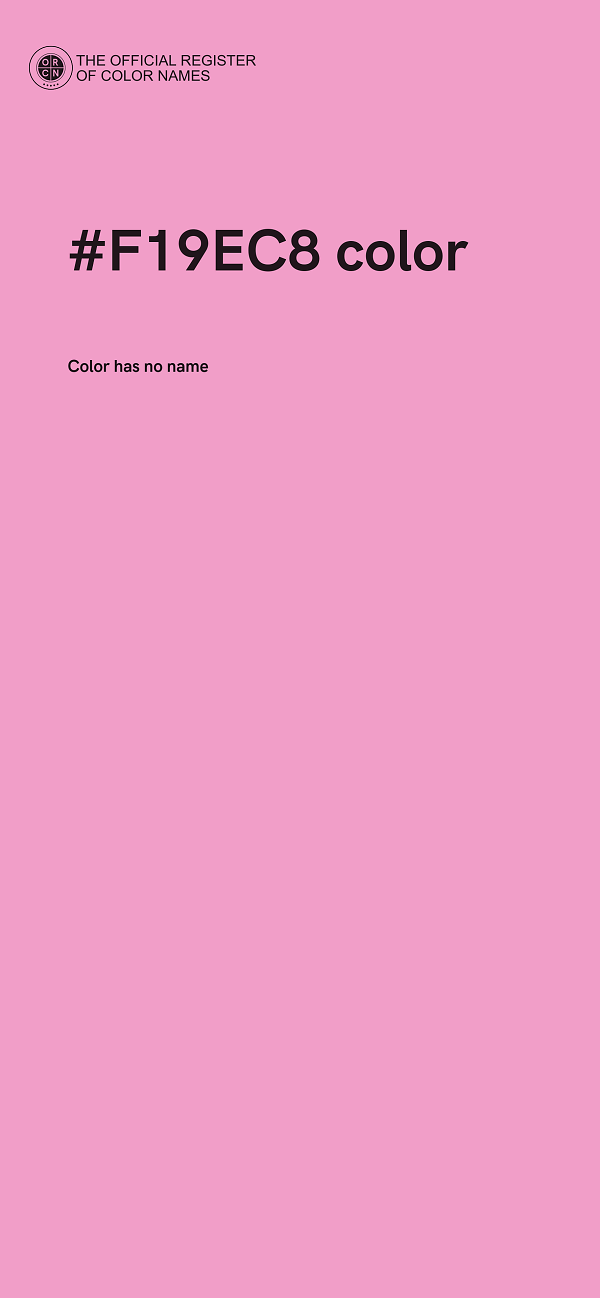 #F19EC8 color image