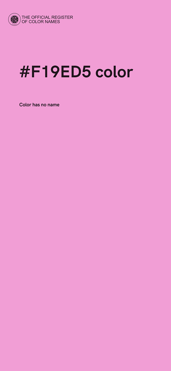 #F19ED5 color image