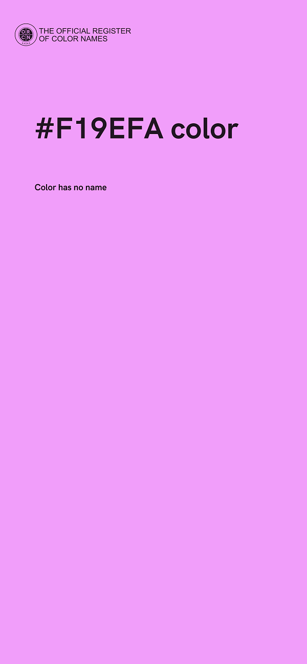 #F19EFA color image