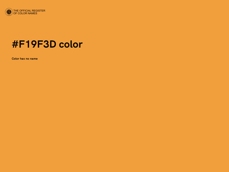 #F19F3D color image