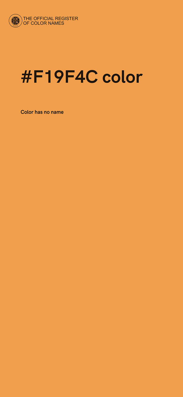 #F19F4C color image