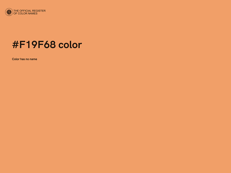 #F19F68 color image