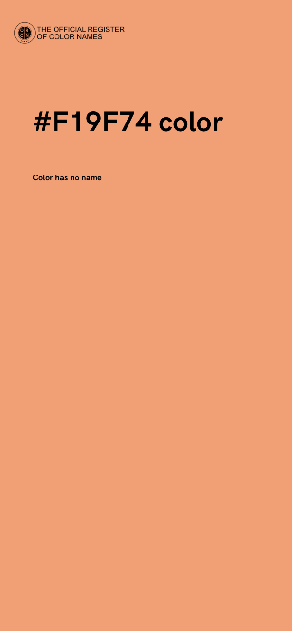 #F19F74 color image