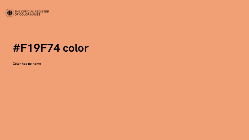 #F19F74 color image
