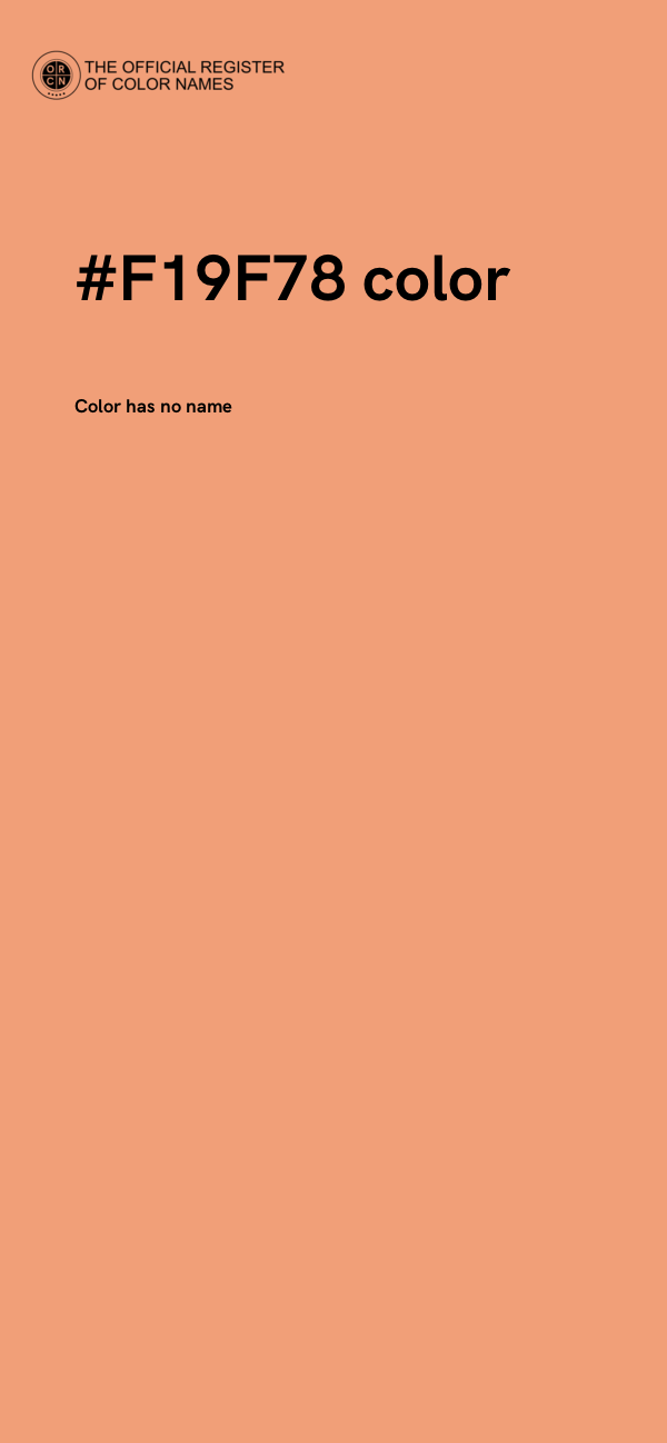 #F19F78 color image