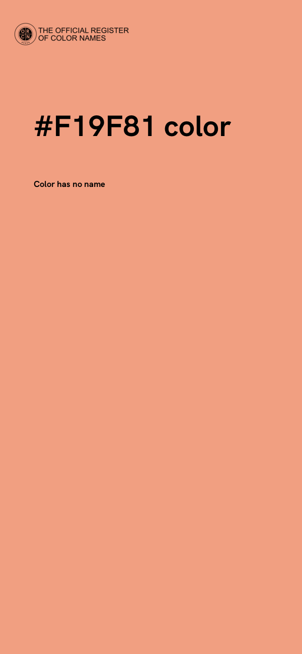 #F19F81 color image