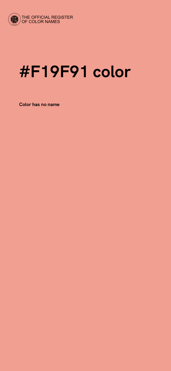 #F19F91 color image