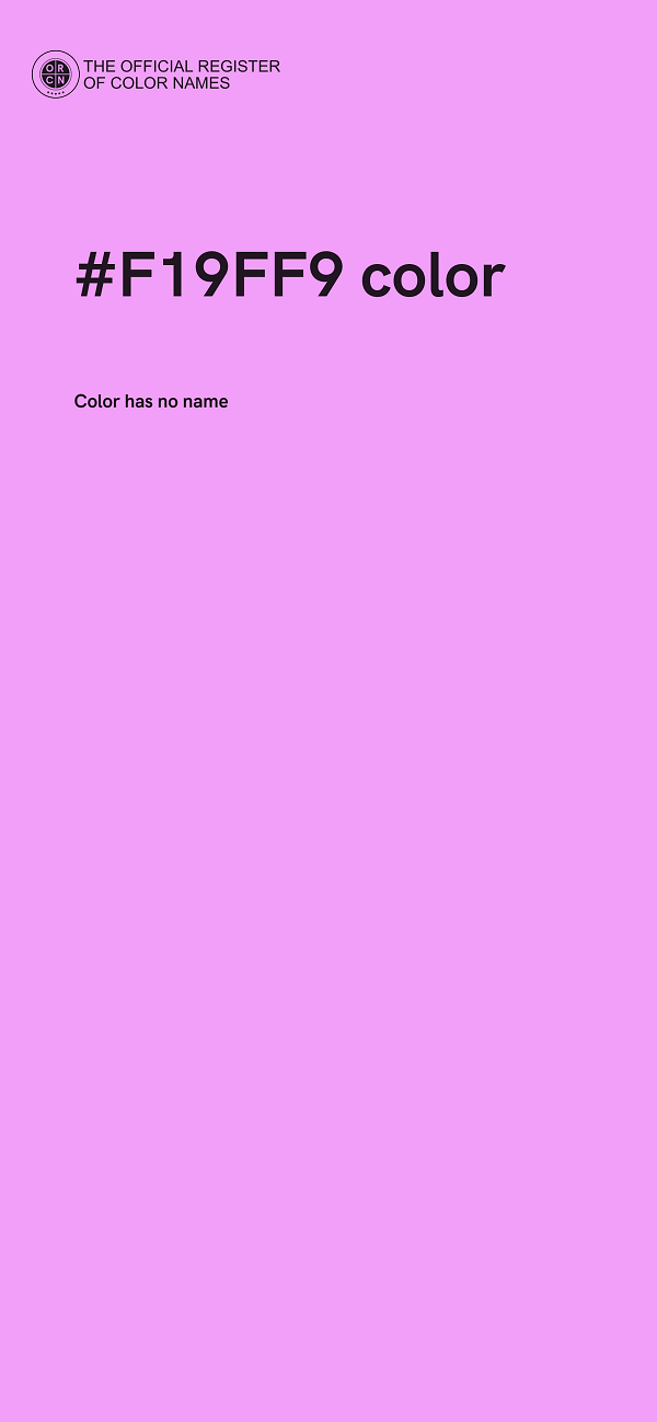 #F19FF9 color image