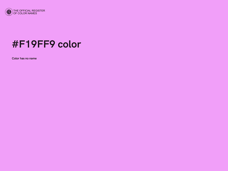 #F19FF9 color image