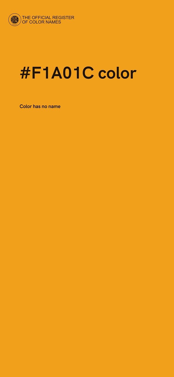 #F1A01C color image
