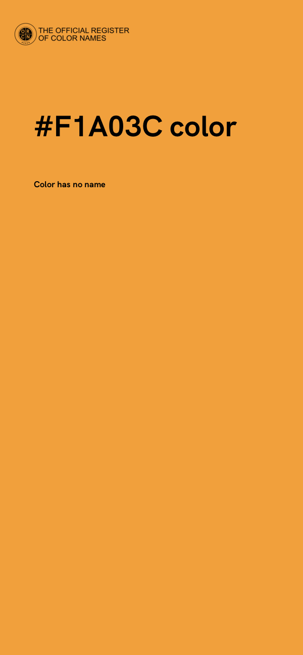 #F1A03C color image