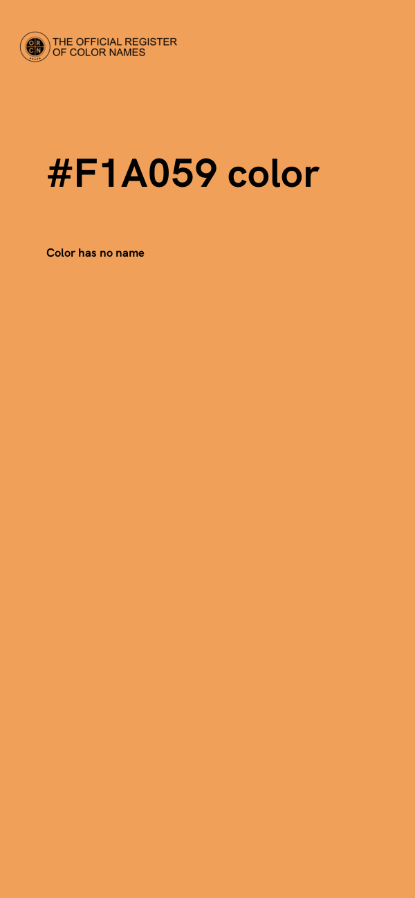 #F1A059 color image