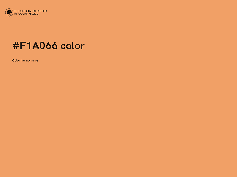 #F1A066 color image