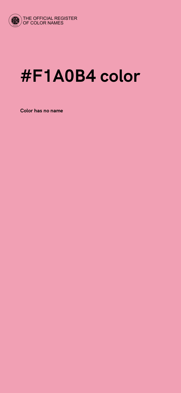 #F1A0B4 color image