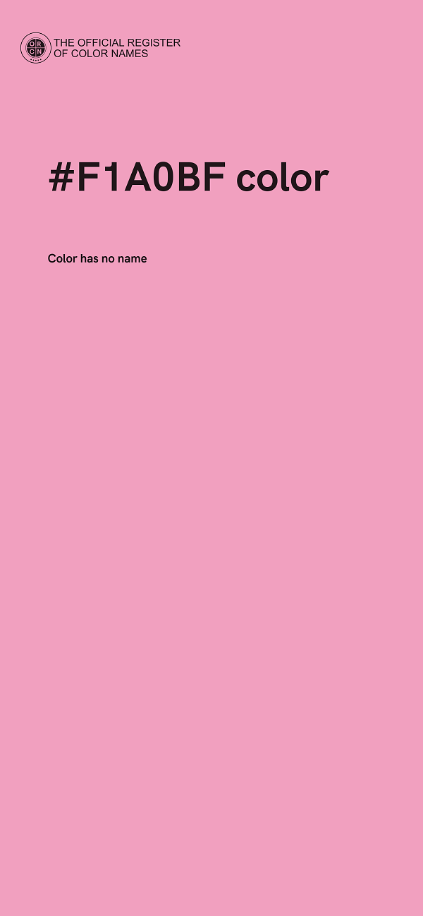 #F1A0BF color image