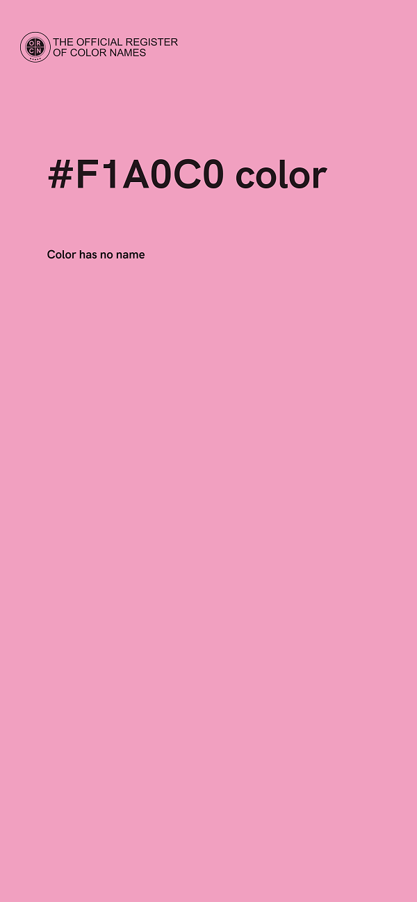 #F1A0C0 color image