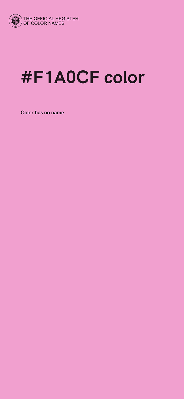 #F1A0CF color image