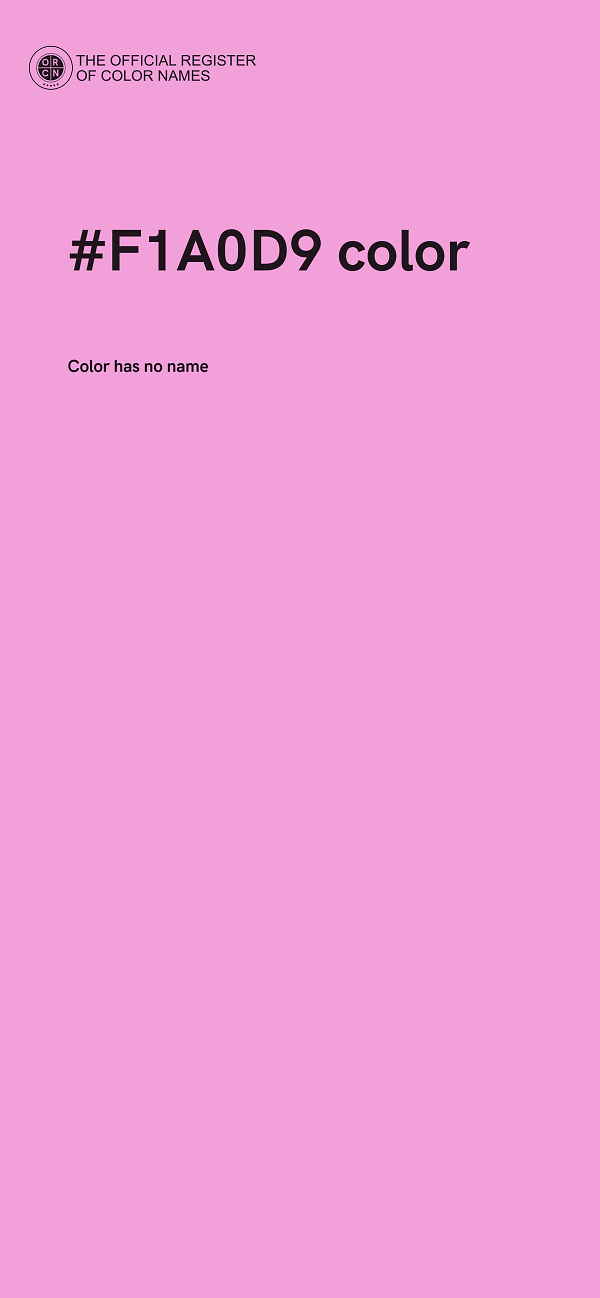 #F1A0D9 color image