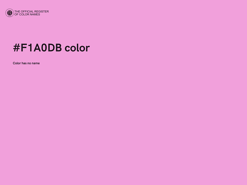 #F1A0DB color image