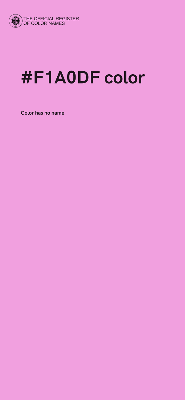 #F1A0DF color image