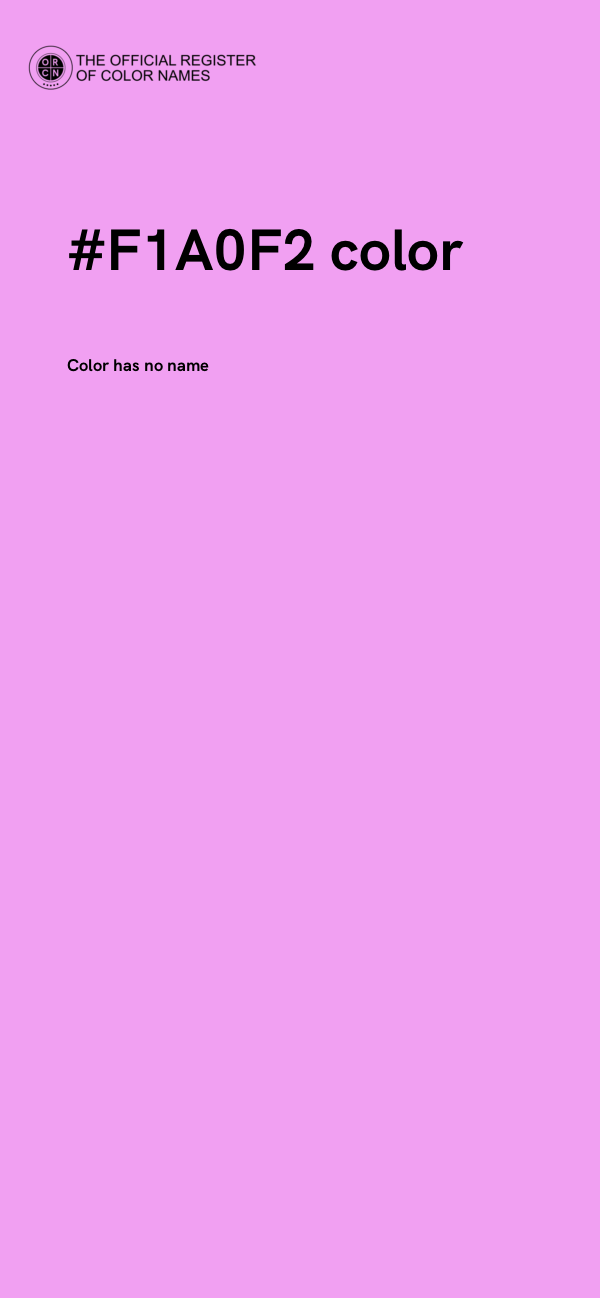 #F1A0F2 color image