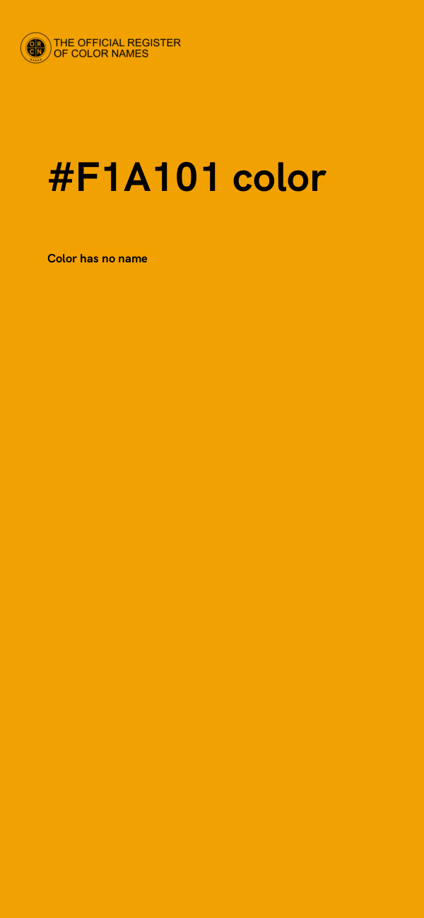 #F1A101 color image