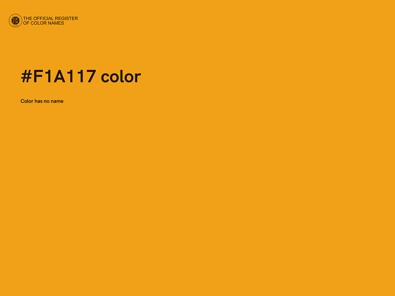 #F1A117 color image